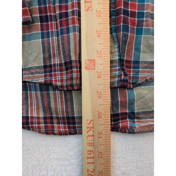 Pendleton Oceanside Long Sleeve Button Down Shirt India Madras Plaid Size Medium - Picture 3 of 9
